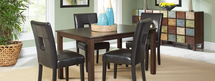 Easton Rectangular Dining Room with Archstone Chairs