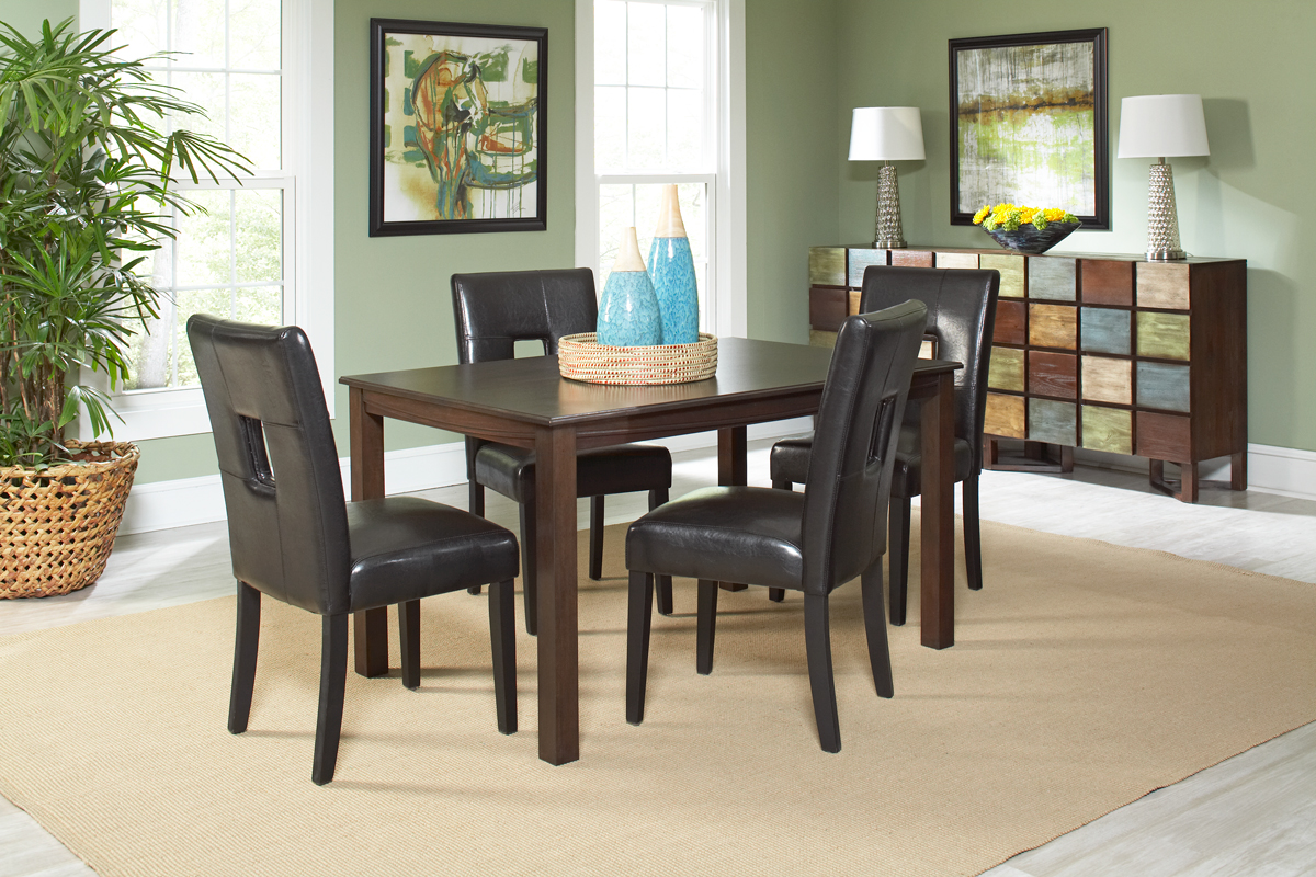 Easton Rectangular Dining Room with Archstone Chairs