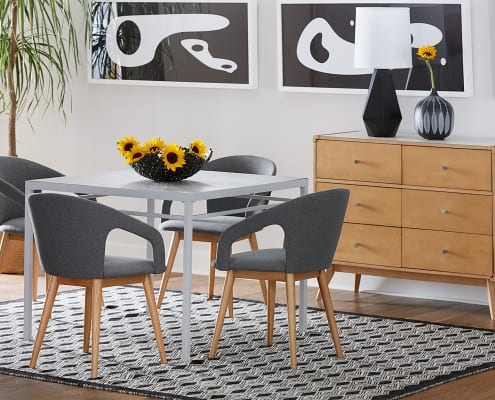 Perth Dining Table with Hutton Chairs