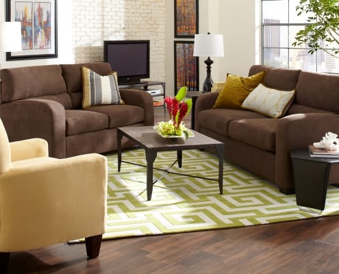 Charlie Living Room with Mackenzie and Sandler Pillow Pack